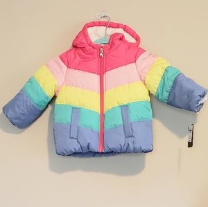 Oshkosh rainbow puffer jacket Clearance